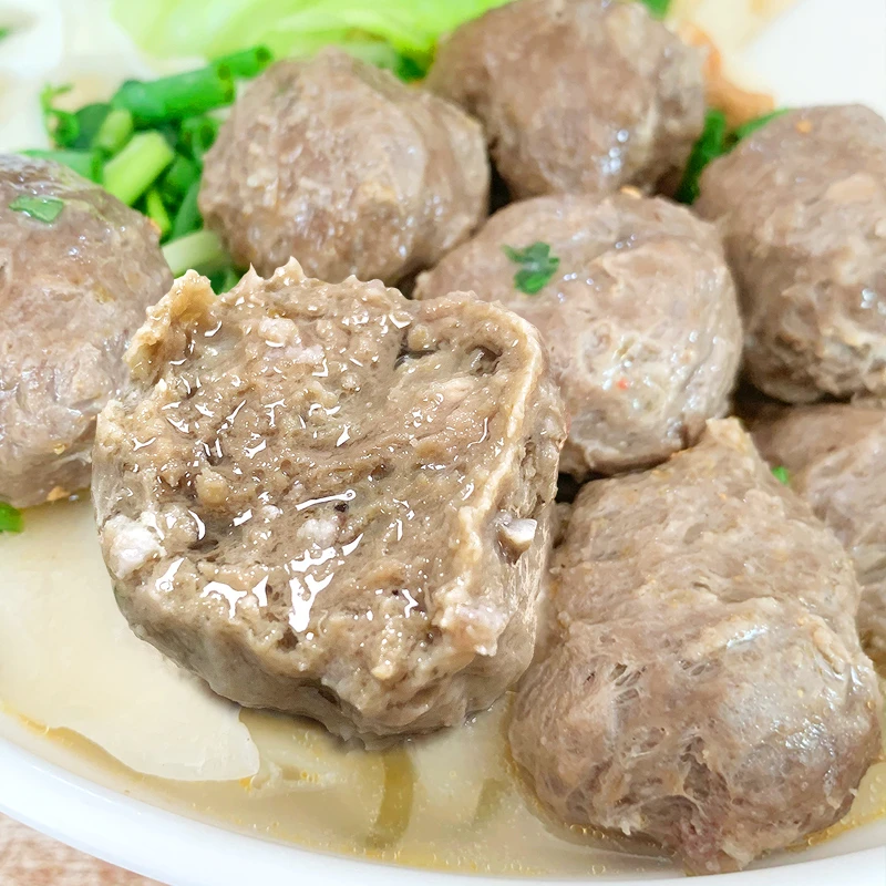爆享脆潮汕牛肉丸手打牛筋丸爆汁特产火锅食材麻辣烫丸子速冻