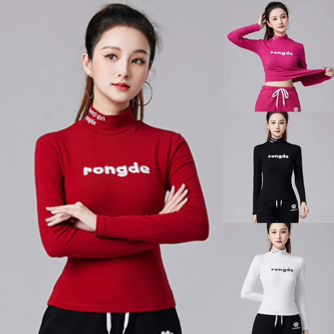 2025秋冬季加绒上衣显瘦高弹打底衫团队运动跑步上衣SYFS