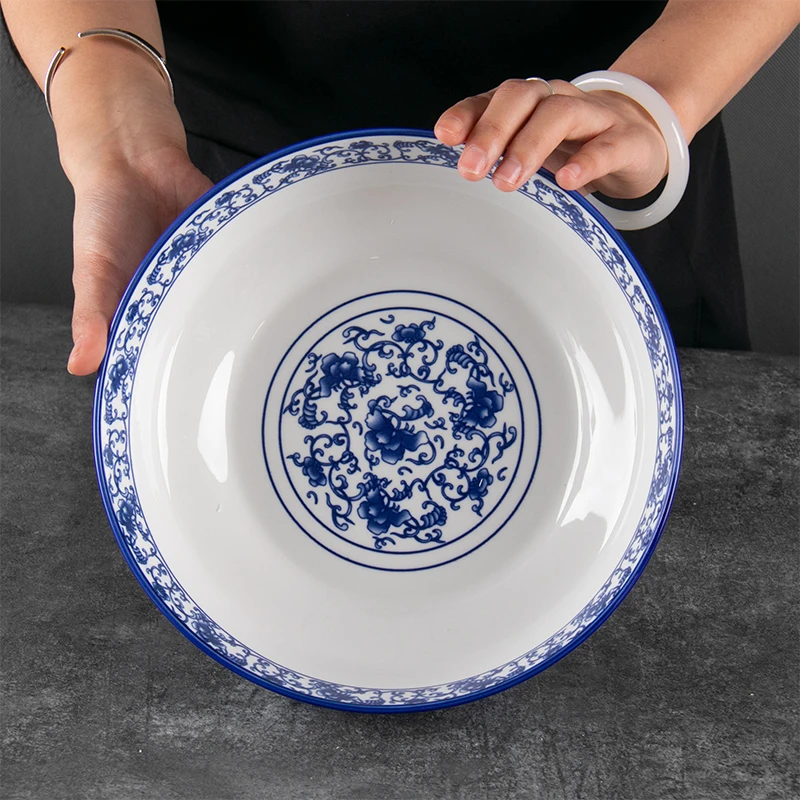 9英寸青花瓷大汤碗面碗9英寸