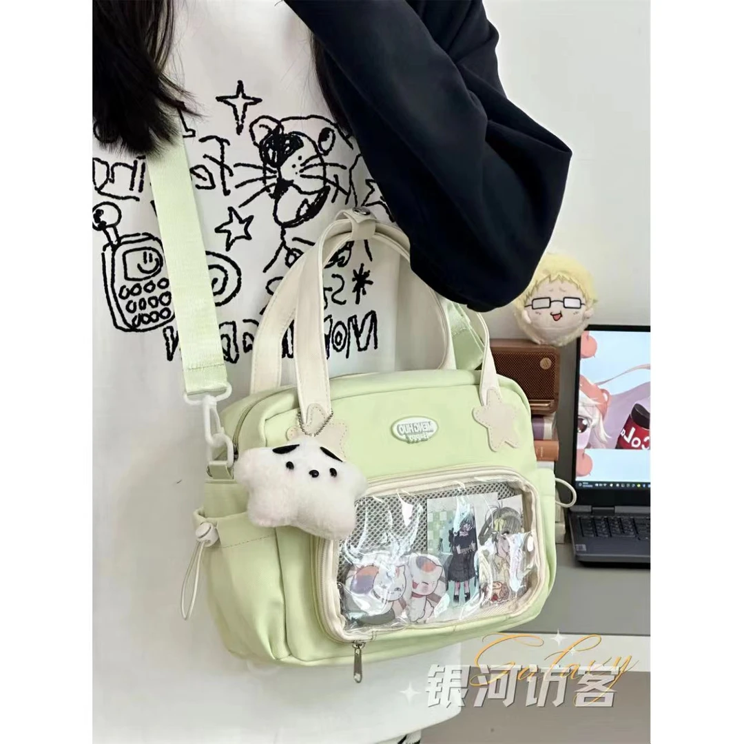 小食量百搭痛包手提斜挎包女JK二次元少女吧唧包包休闲学生党娃包