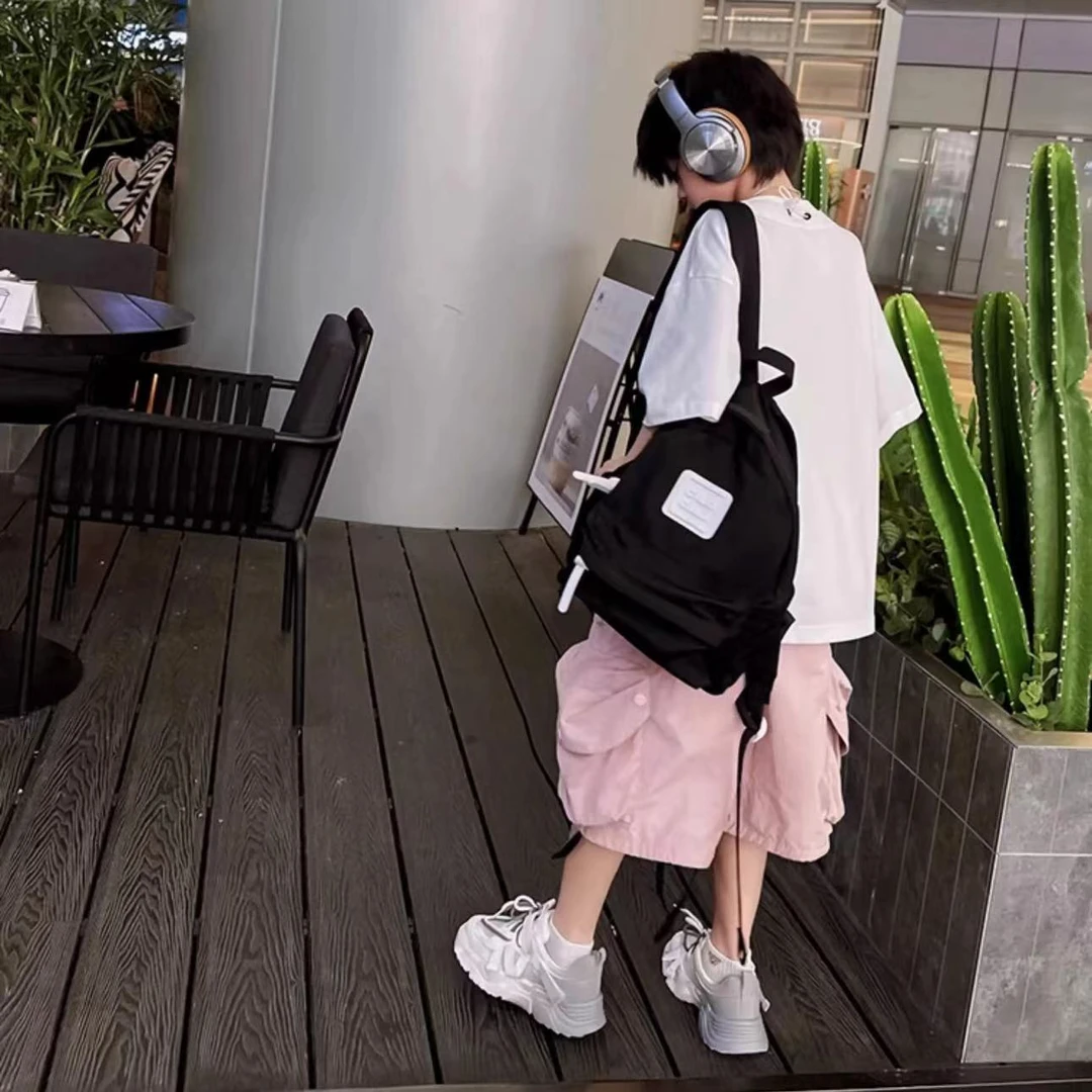 儿童裤子男童薄款休闲短裤2024夏季新款五分裤HMBE170