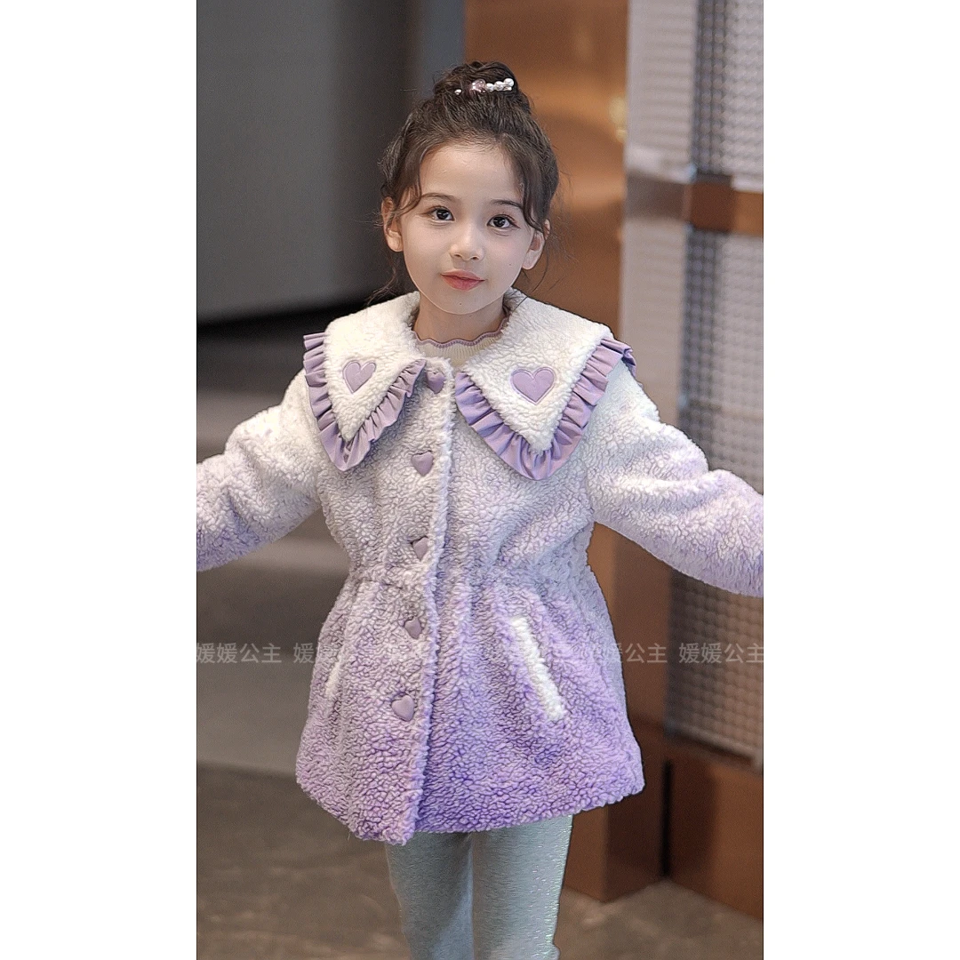 媛媛公主【夹棉】2025东女童中大童萌娃穿搭夹棉加厚外套14408R369