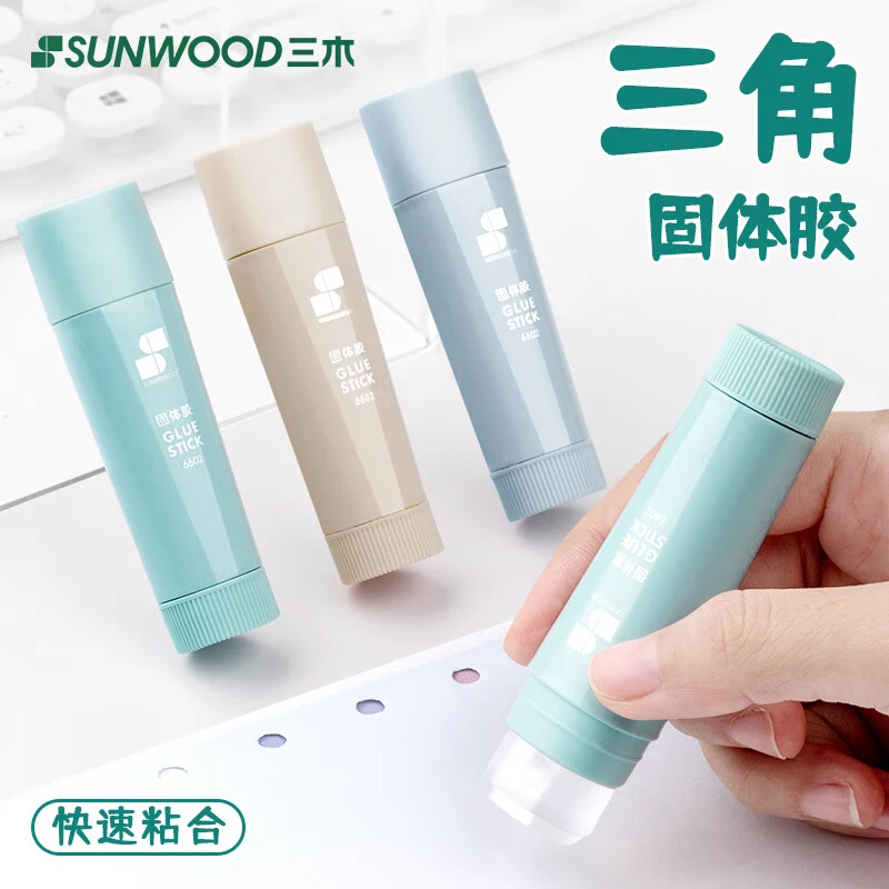 Sunwood/三木高粘性透明固体胶学生手工办公使用胶6支装