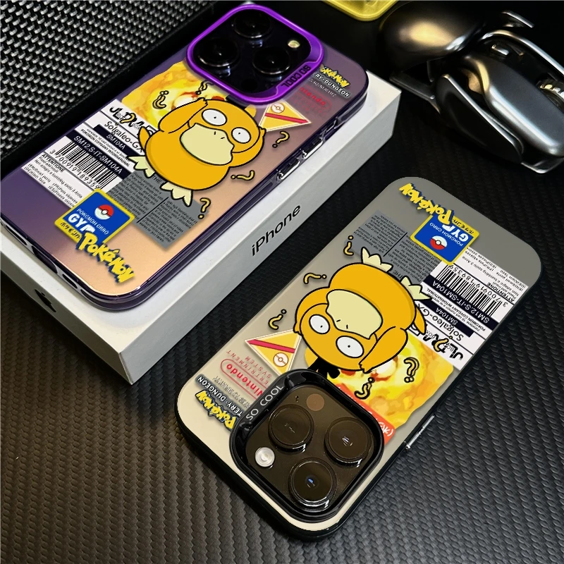 可达鸭适用苹果16promax手机壳iPhone15卡通14保护套17创意12防摔