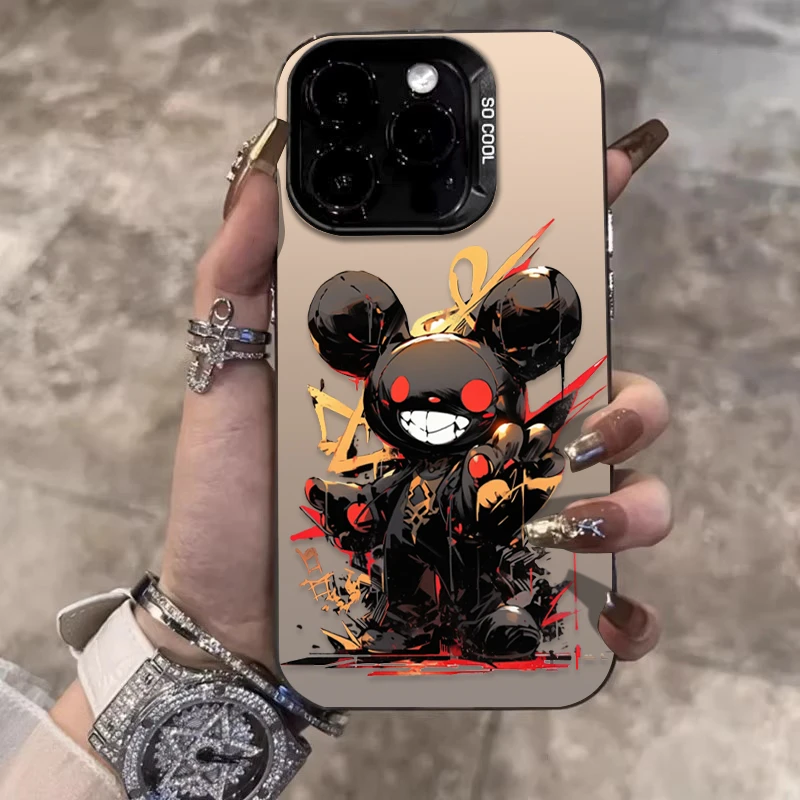 潮酷熊适用苹果16promax手机壳iPhone15潮牌14保护套17创意12个性