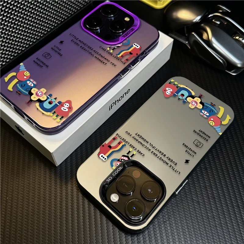小怪兽适用苹果15Promax手机壳创意iphone14防摔保护17磨砂12卡通