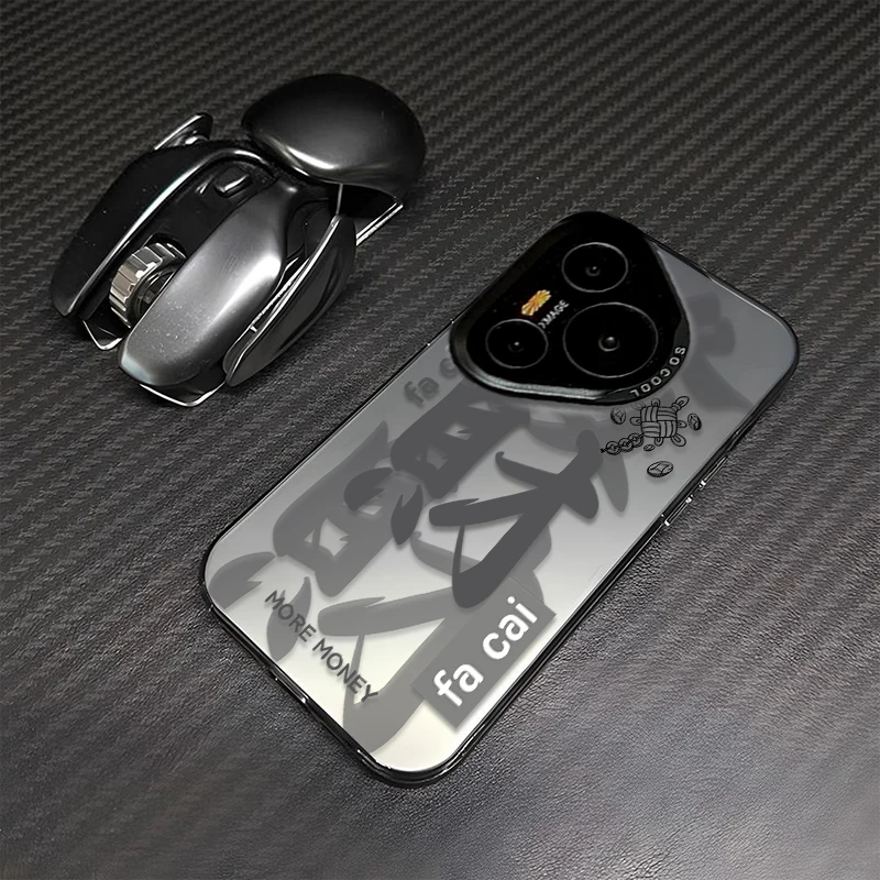 發财适用华为pura70手机壳70pro+防摔mate60潮牌50创意保护套文字