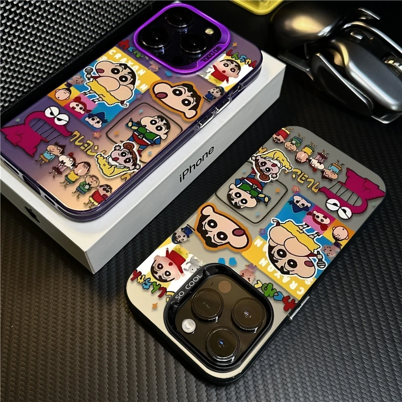 小新涂鸦适用苹果16promax手机壳15防摔iPhone13保护套14创意卡通