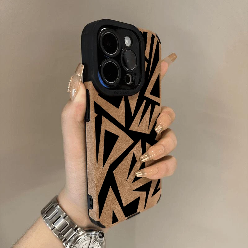 爆款翻毛皮适用苹果16promax手机壳iPhone15黑色闪电14保护套全包