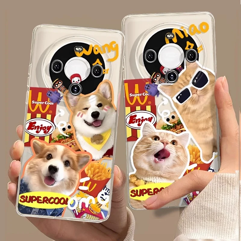 猫猫狗狗华为mate60手机壳苹果15promax情侣iphone13/12/11小米14