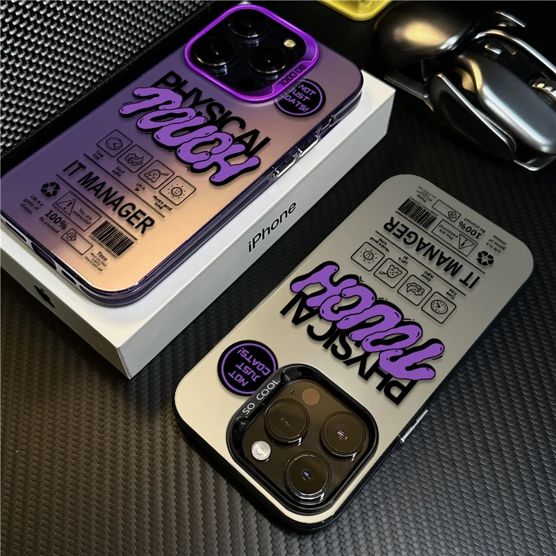 英文标签适用苹果16promax手机壳iPhone15防摔14保护套17创意潮牌