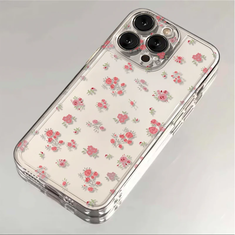 小碎花苹果15Promax手机壳女iphone17/12/11华为mate60小米14VIVO