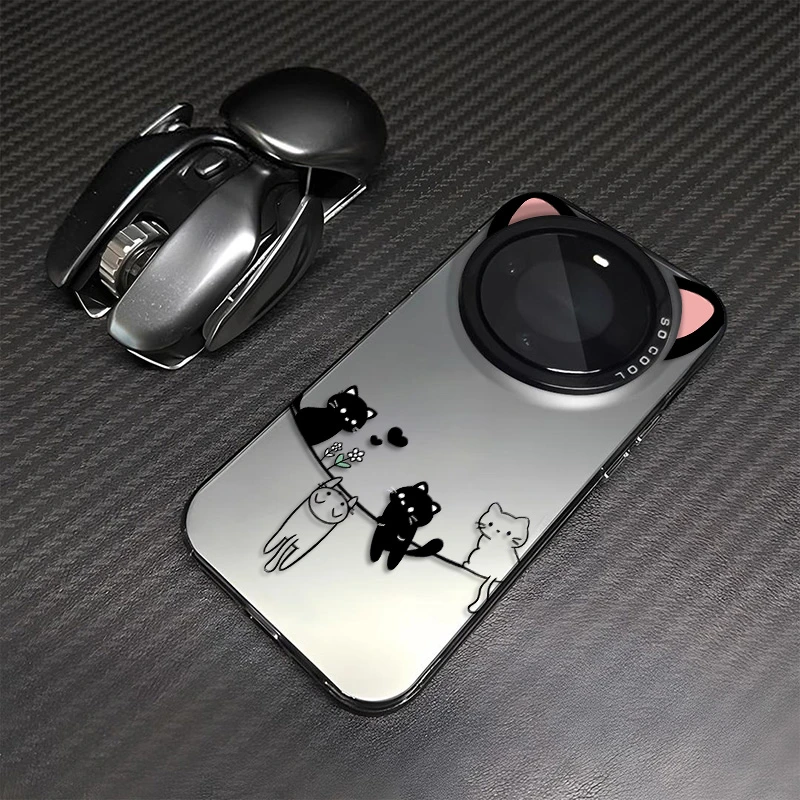 小猫耳朵适用VIVOX200手机壳X200PRO创意X200PROMINI可爱女保护套