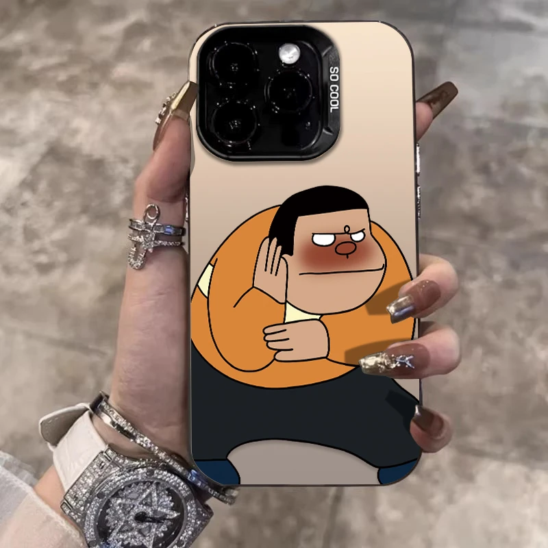 搞怪胖虎适用苹果16promax手机壳iPhone15创意14保护套17卡通个性