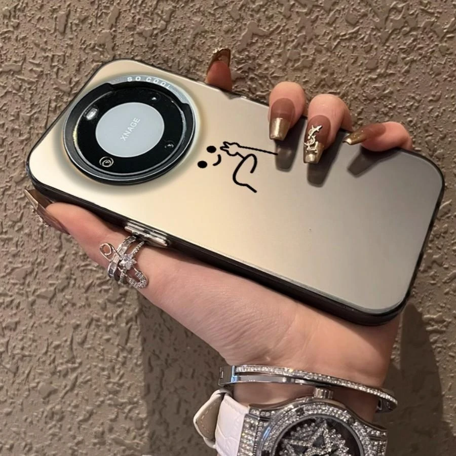 小人比耶华为mate60手机壳苹果15promax/iPhone14/17/16软小米14