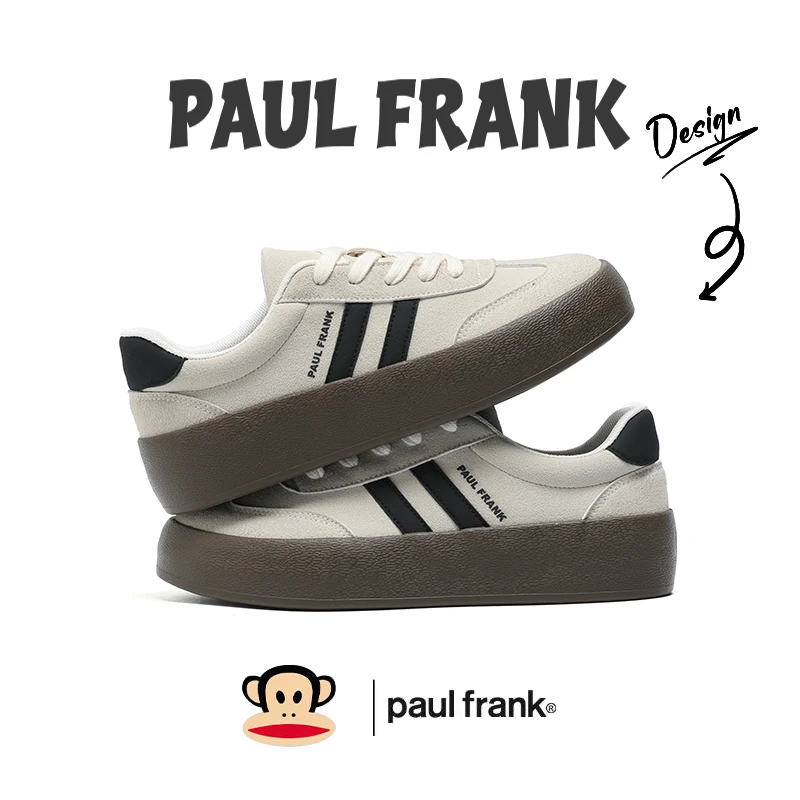 大嘴猴复古风时尚休闲鞋2025秋季德训鞋女款新款厚底增高情侣板鞋