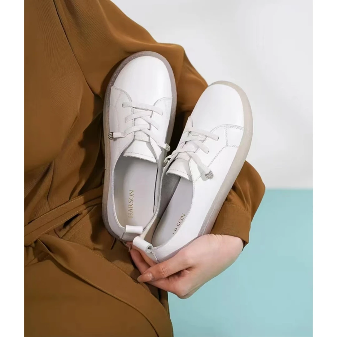 2619新款懒人鞋带舒适百搭小白鞋仓