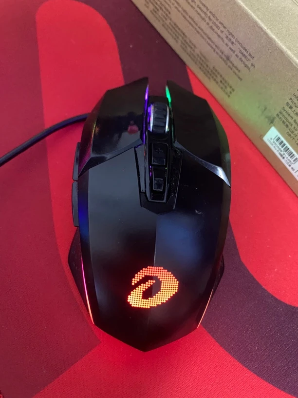 9新 达尔优 80 牧马人五代CM655直播间实物二手鼠标磨损会大一些