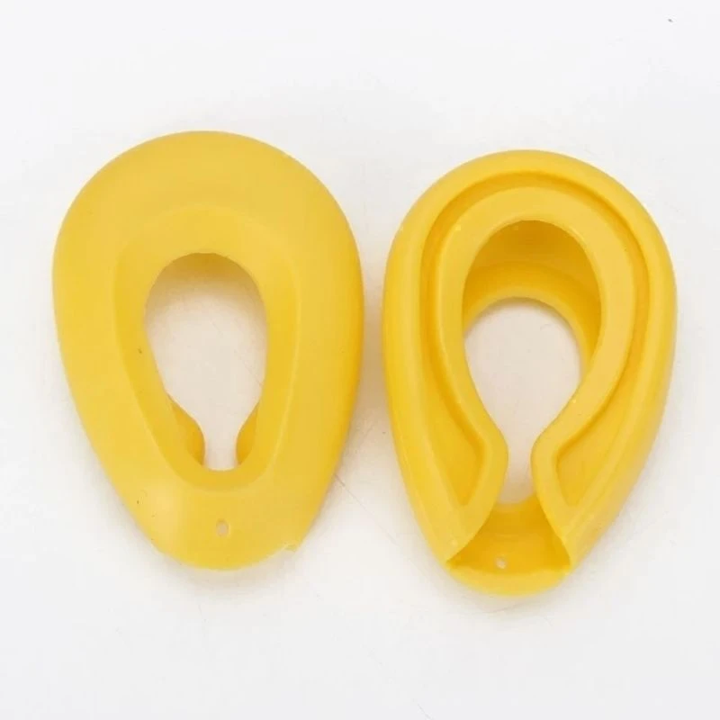 DIY美发保护耳朵美发染发工具防水硅胶焗油专用软耳套烫发耳罩