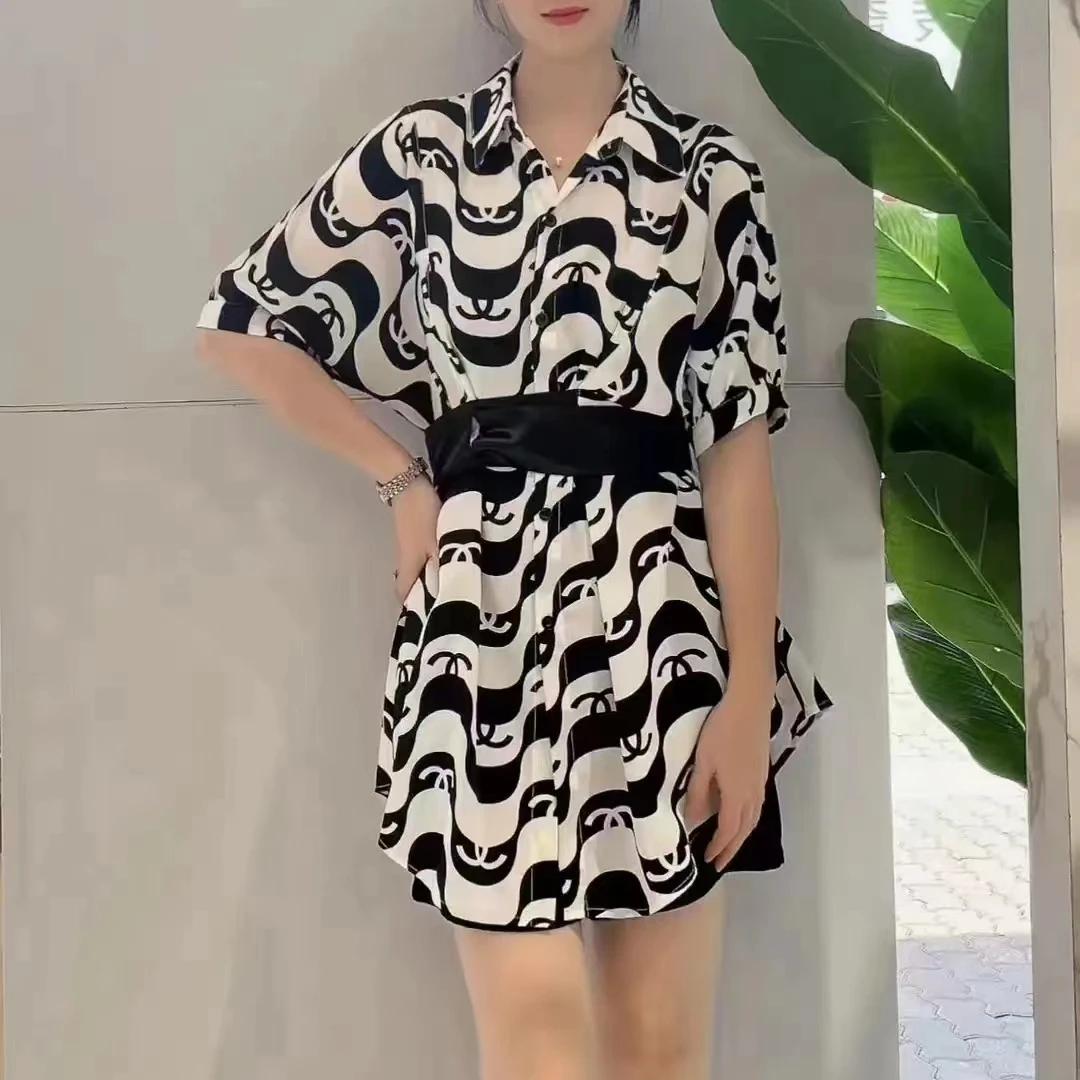 B727 时尚宽松休闲洋气显瘦夏季气质百搭简约套裤JR