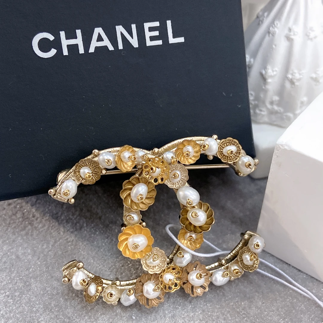 未使用 Chanel/香奈儿 百搭款珍珠小香风巴洛克胸针18C
