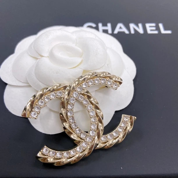 全新未使用 Chanel/香奈儿 百搭款 经典 金色 胸针 23B 秋冬预告