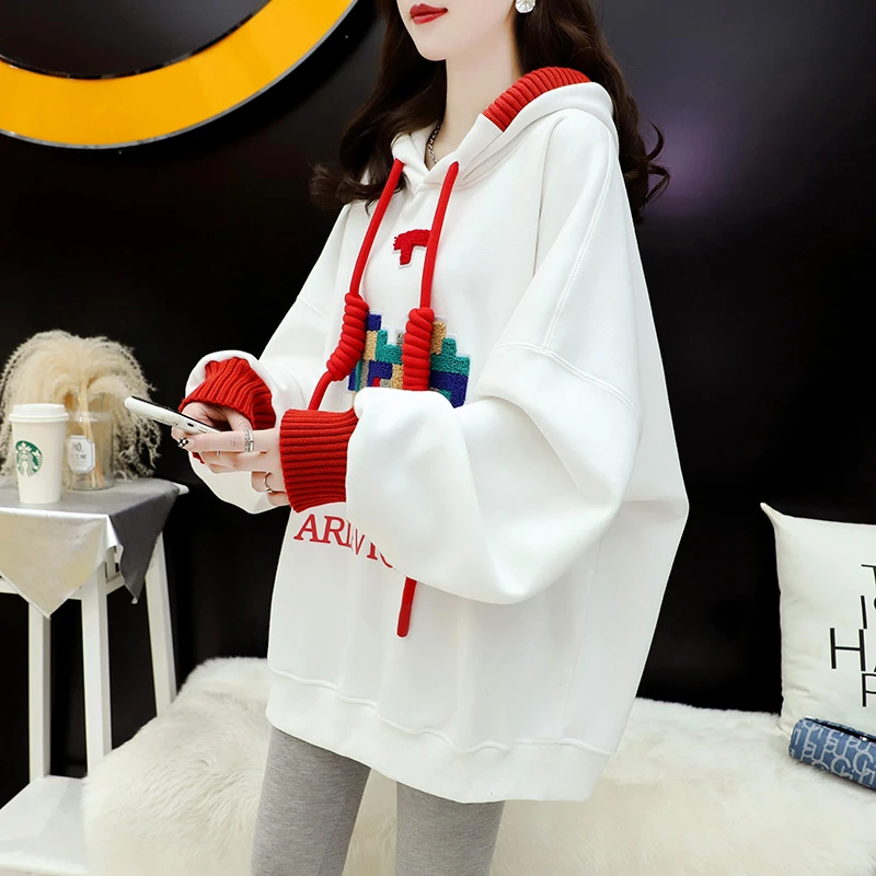 休闲百搭连帽卫衣女春秋2025新款洋气减龄宽松设计感oversize外套