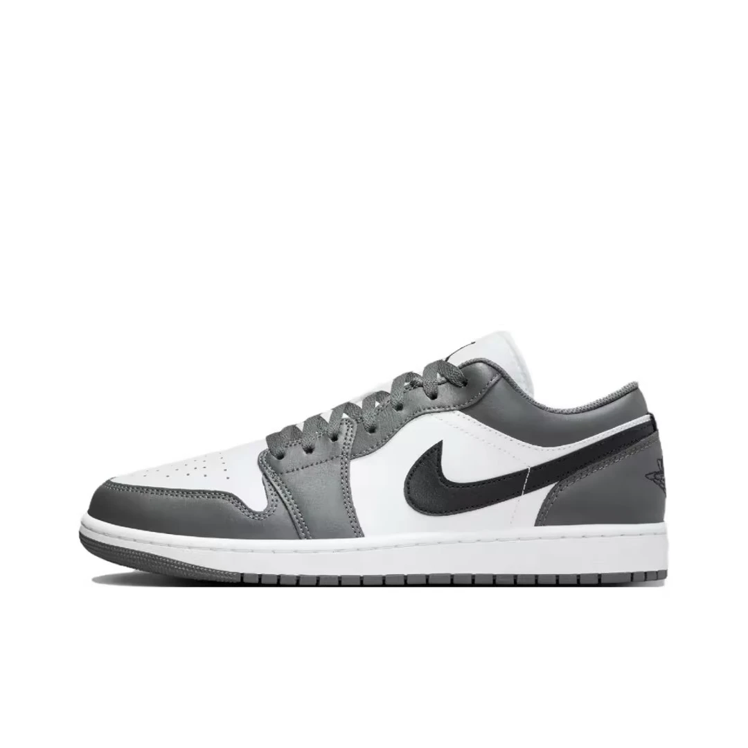 NIKE/耐克复古 AJ1 LOW 男款炭灰休闲鞋 553558-152