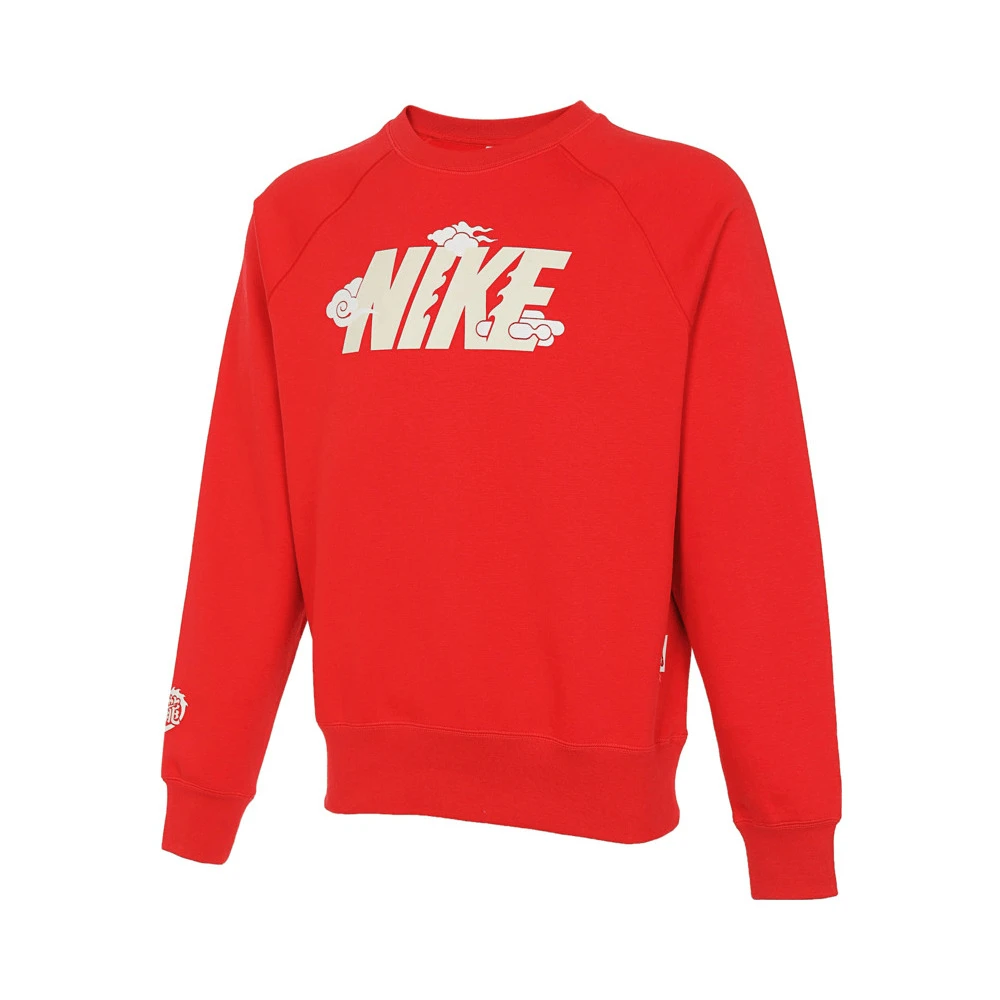 Nike/耐克男子龙年新款圆领加绒长袖休闲时尚运动卫衣 FZ6374-657