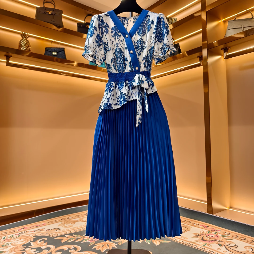 【香舍菲尔】新款高级感优雅气质修身法式收腰显瘦轻奢连衣裙-85169