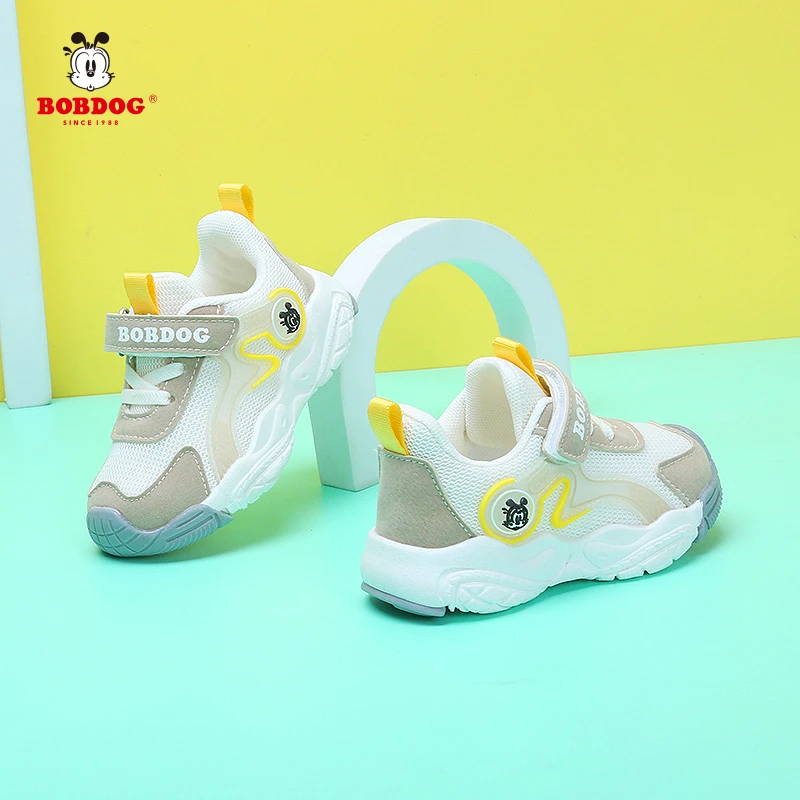 巴布豆透气防滑防震耐磨运动轻便柔软男女百搭学步机能鞋儿童春秋