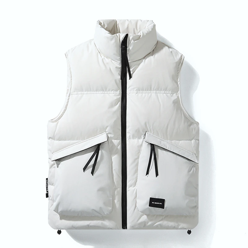 冬季时尚立领保暖百搭羽绒坎肩外套新款潮流休闲运动男士羽绒马甲