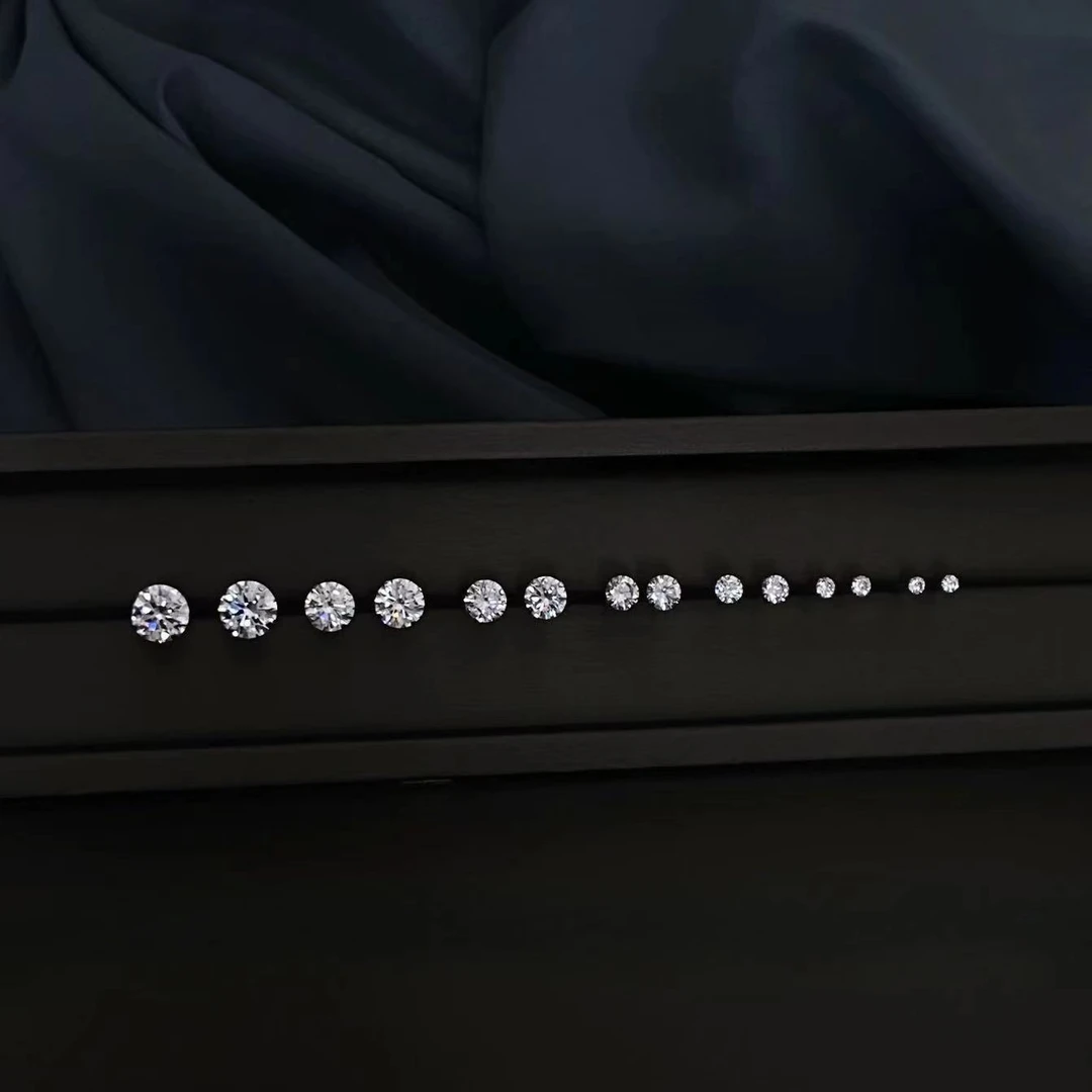 钛钢耳饰 爆闪八心八箭耳钉通体钛钢洗澡免摘耳骨耳蜗防过敏