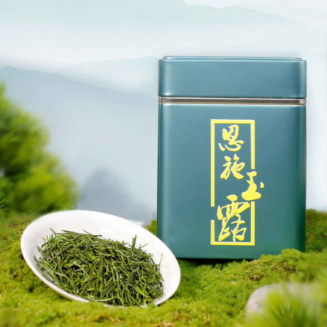恩施玉露蒸青工艺绿茶类鲜嫩芽叶富硒茶