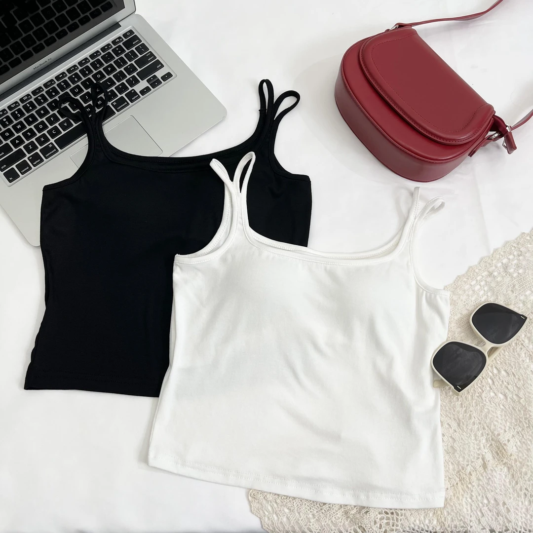 【‘’双肩小背心‘’小韩日记】小背心打底洋气时尚百搭3390