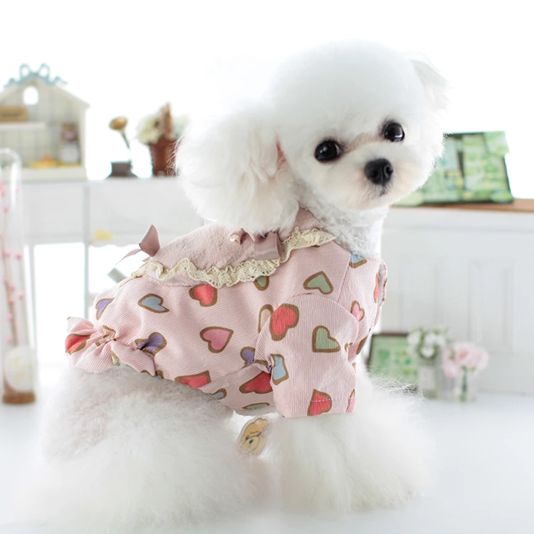 LOLLYPOP棒棒糖狗狗衣服秋冬款毛毛围兜棉衣泰迪比熊猫咪宠物衣服