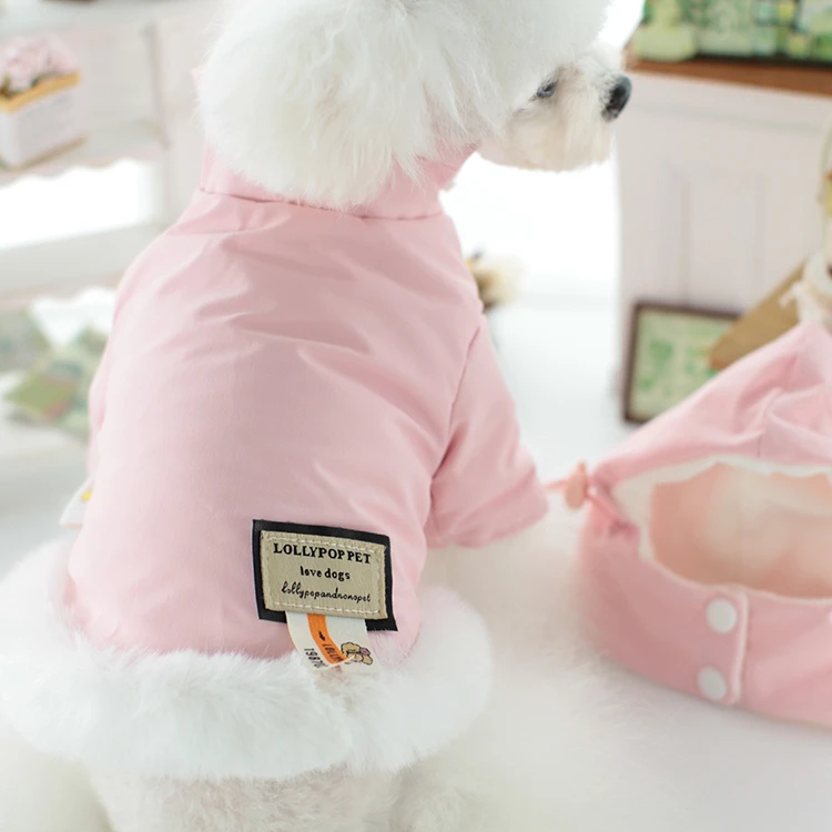 LOLLYPOP棒棒糖狗狗衣服秋冬款分帽棉衣泰迪比熊猫咪宠物衣服