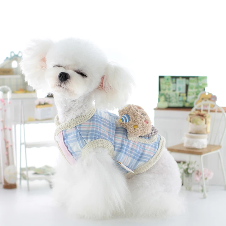 LOLLYPOP棒棒糖狗狗衣服秋冬款领结熊马甲泰迪比熊猫咪宠物衣服