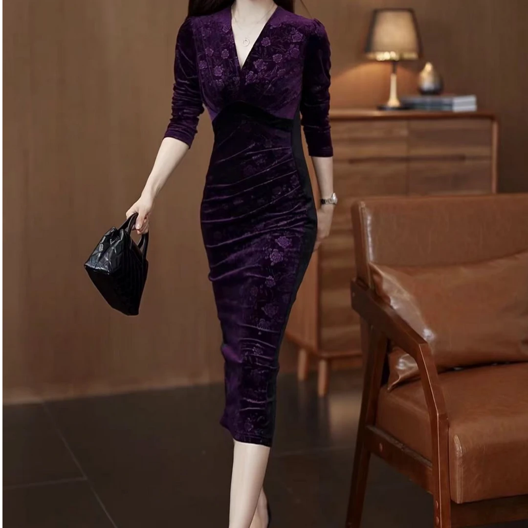 气质显瘦连衣裙显高洋气收腰显高轻奢YF669