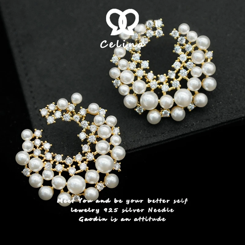 铜合金耳饰 小香风气质轻奢时尚设计感法式小众简约精致耳环-5162