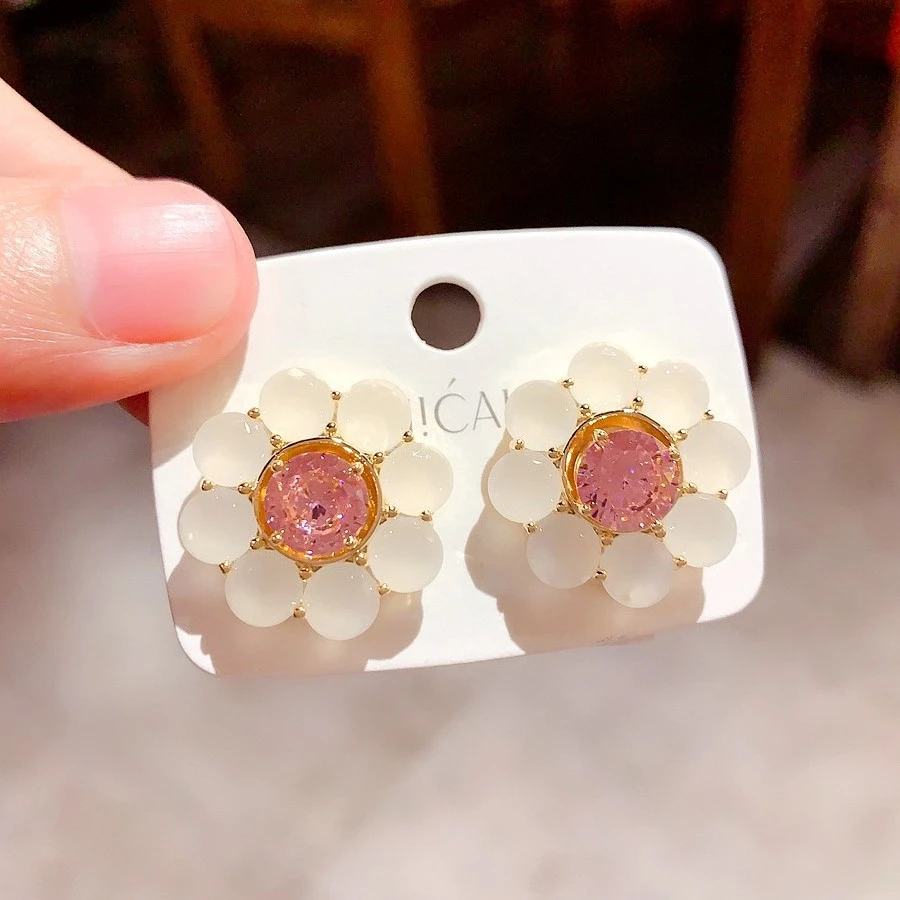 铜合金耳饰 耳钉气质时尚百搭复古简约甜美法式小众超仙5809