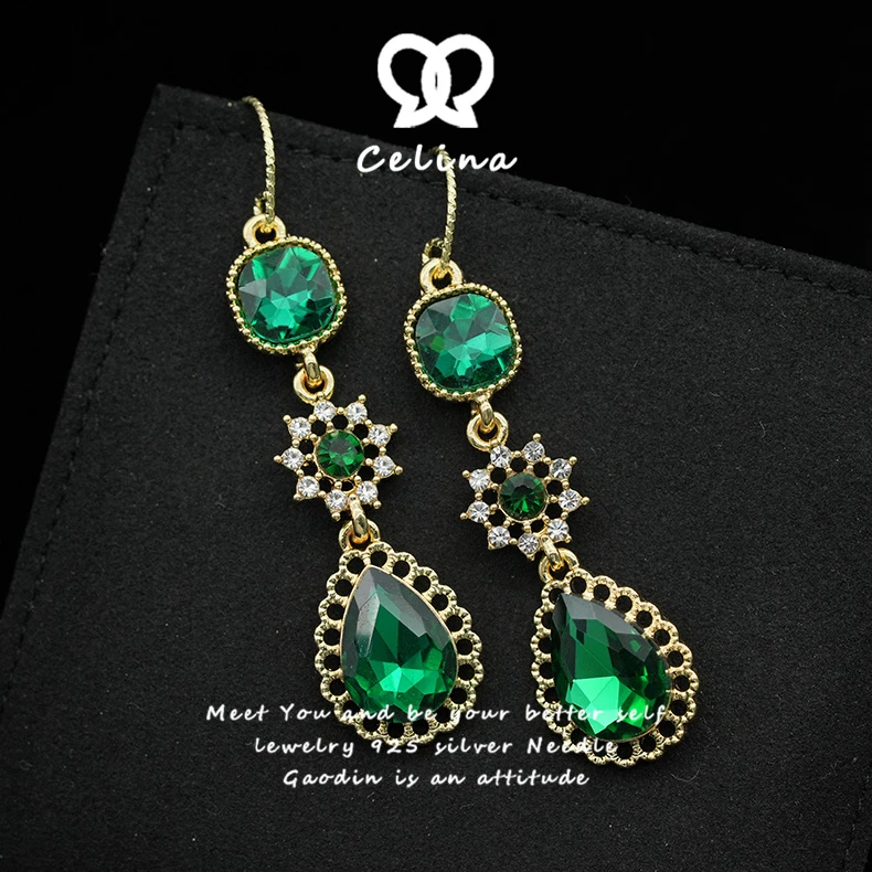 OLLBERNI/欧珀妮 铜合金耳饰 【九重宫厥】小众轻奢款耳环女-.5047.