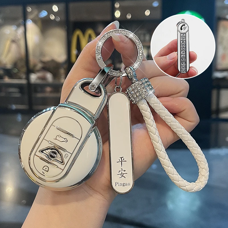 宝马mini钥匙套迷你cooper壳countryman包f54f55高档专用扣男女款