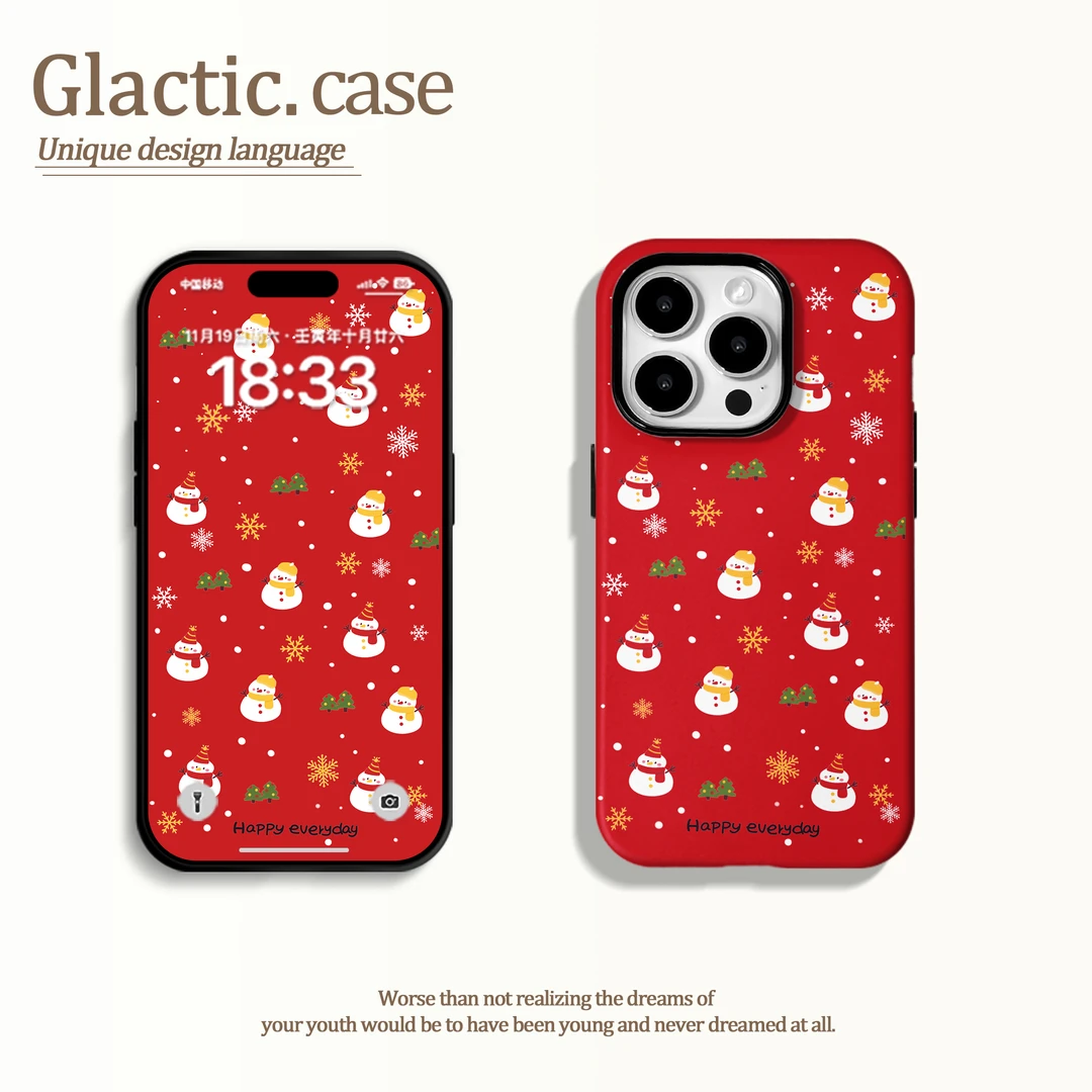 适用于苹果16华为OPPO小米VIVO高颜值个性二合一菲林手机壳GA0506