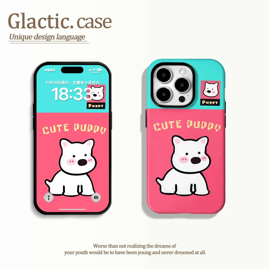 适用于苹果16华为OPPO小米VIVO高级感个性二合一菲林手机壳GA0439