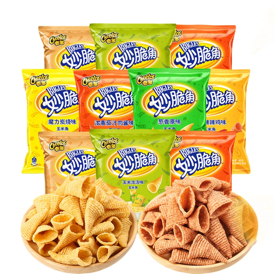 奇多妙脆角多口味葱香浓郁炭烧松脆怀旧零食膨化办公室小零食追剧