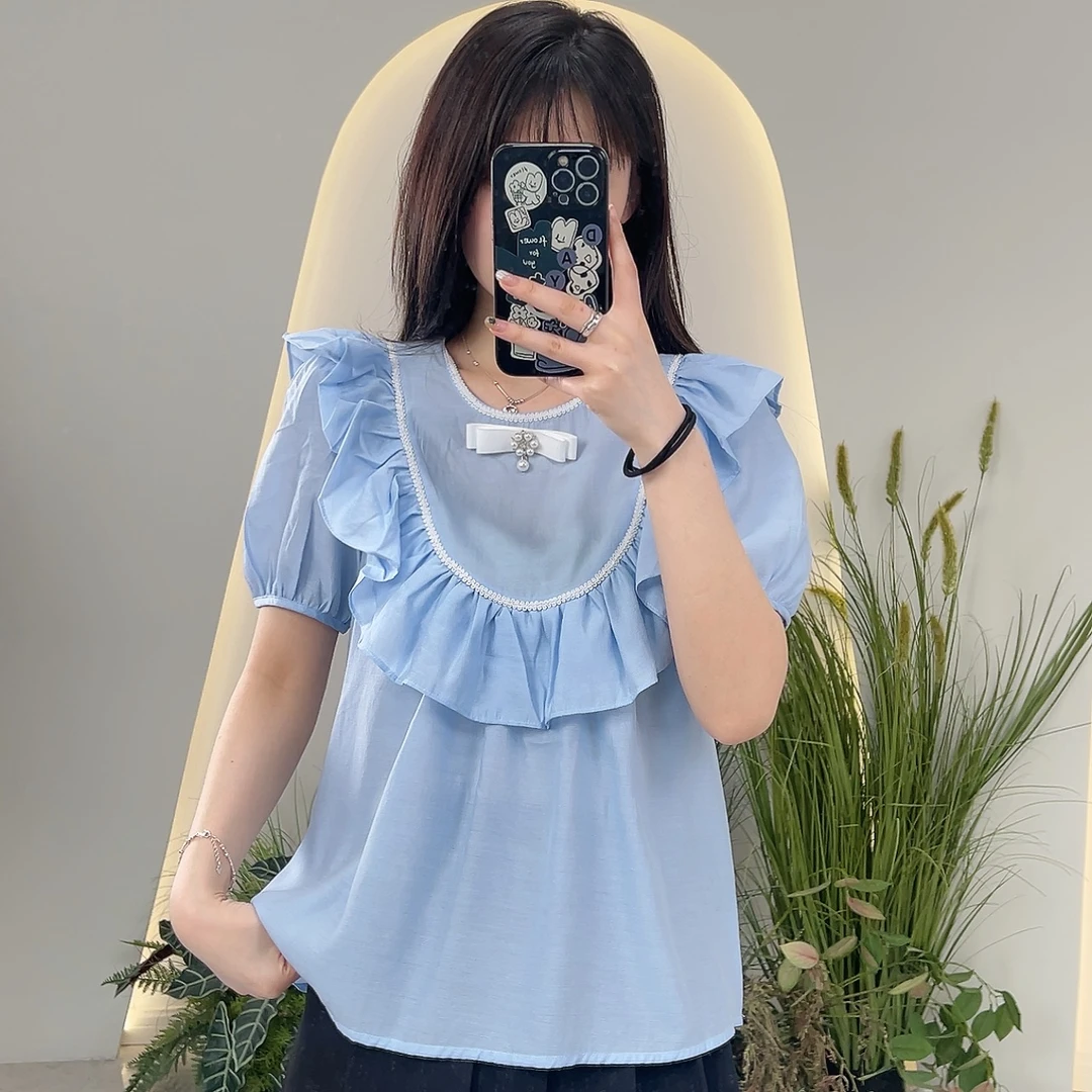 Lagogo/拉谷谷LAGOGO拉谷谷专柜同款遮肉显瘦时尚百搭设计款衬衫