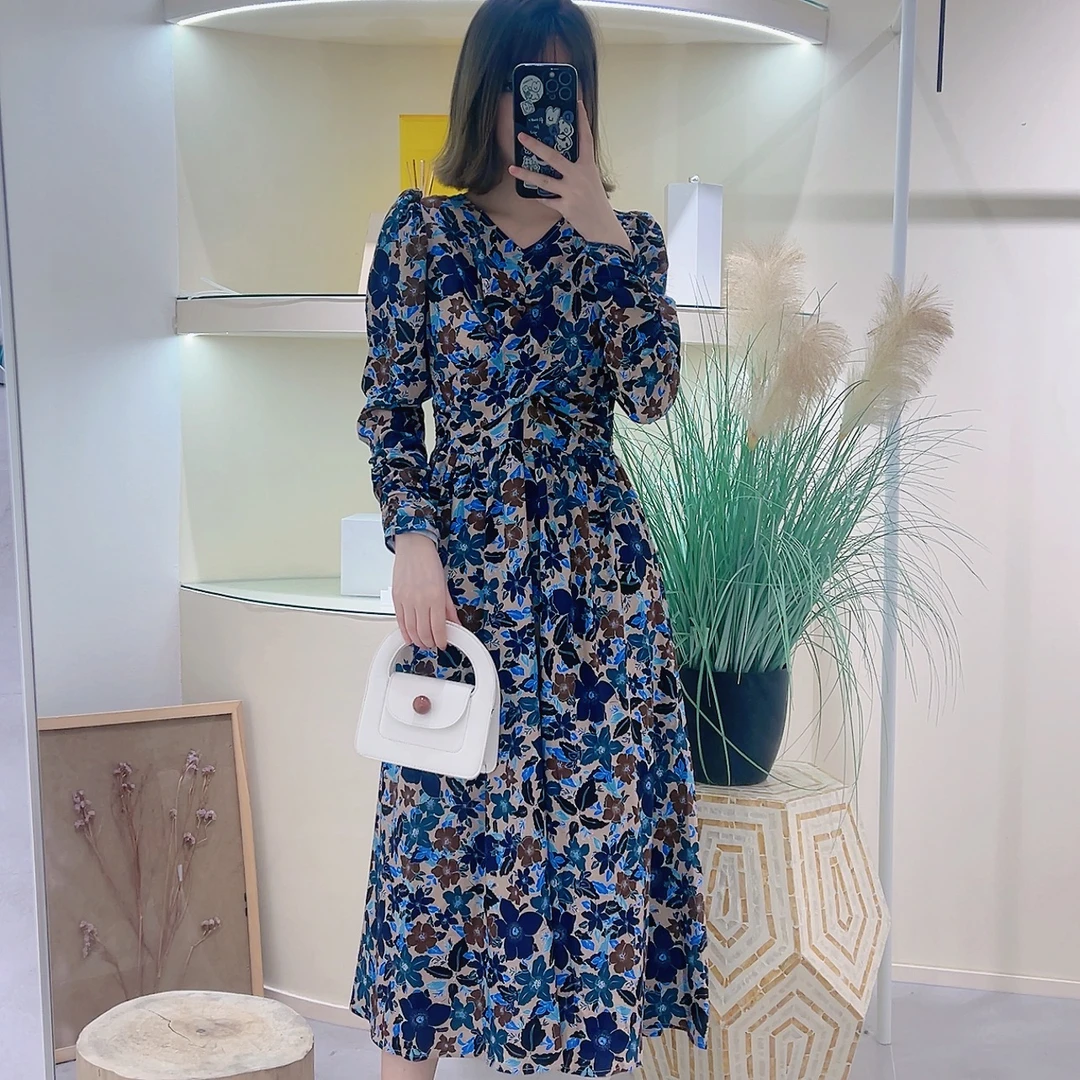 Lagogo/拉谷谷LAGOGO拉谷谷专柜同款时尚百搭显气质连衣裙名媛风