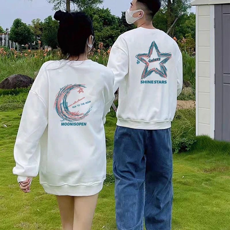 两件装2024秋冬季新款卫衣加绒加厚过年情侣装秋冬款一男一女爆款