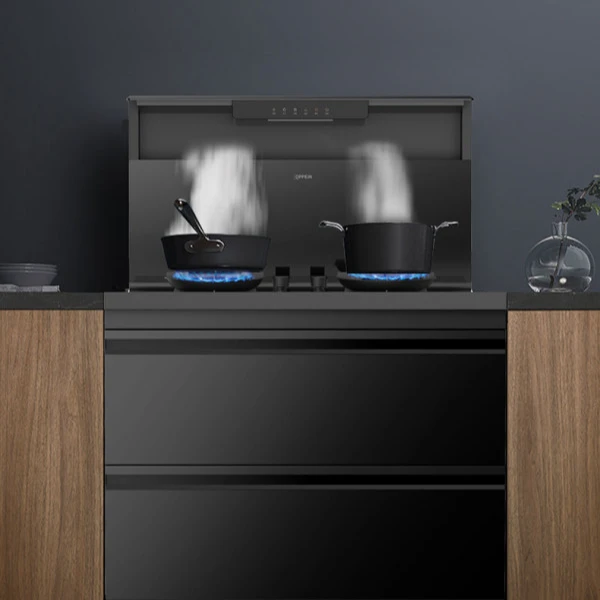 OPPEIN/欧派厨房集成灶橱柜定制装抽油烟机灶台设计